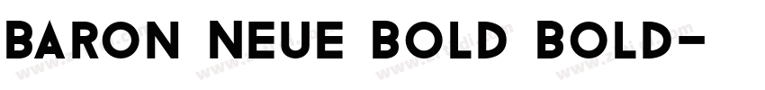 Baron Neue Bold Bold字体转换